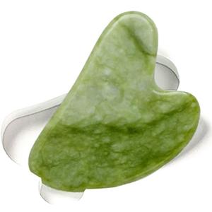 ROSELYNBOUTIQUE Healing Crystal Gua Sha Facial Tools - Guasha Tool for Face Massager Self Care Gifts for Men Women (Jade Green), Pack 6