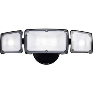 2 pack 40W Flood Lights Outdoor, 3800LM LED Security Light Fixture, Exterior LED Flood Lights with 3 Adjustable Heads, 5000K, ETL Water Resistant for Garage, Yard, Porch, Wall/Eave Mount