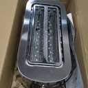 Elite Gourmet ECT4123X Long Slot 4 Slice Toaster, Extra Wide 1.5" and 5.1" Deep Slots, Bagel, Defrost & Cancel Functions, 6 Toast Shade Settings, Fits Bagels, Waffles, Artisan Breads, Stainless Steel