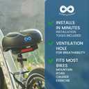 Everlasting Comfort Bike Seat Cushion (10"x8") - Universal Fit for Mountain, Stationary, Cruiser Bikes - Easy Assembly - Comfortable Memory Foam Bike Saddle - Bike Seats for Men - Bike Seats for Women