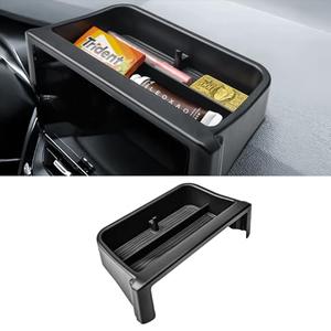 TACOBRO Dashboard Storage Organizer Compatible with Toyota Corolla 2019-2025 2026/ Corolla Cross 2022-2026 Accessories, Fit 8-in. Audio Multimedia Interior Insert Center Console Dash Mounted Holders