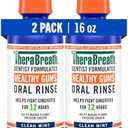 TheraBreath Healthy Gums Mouthwash Clean Mint, Antigingivitis, Dentist Formulated, 16 Fl Oz (2-Pack)
