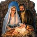 Cardboard People Christmas Nativity Life Size Cardboard Cutout Standup - Illustrated by Dona Gelsinger