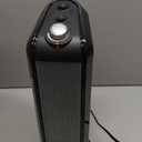 Lasko Oscillating Ceramic Tower Space Heater for Home with Overheat Protection, Adjustable Thermostat, and 2 Speeds, 15.7 Inches, Black, 1500W, CT16450