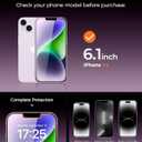 UNBREAKcable 4PCS Screen Protector for iPhone 14-2 Privacy Tempered Glass+2 Clear Glass Double Shatterproof [Easy Installation Frame] [9H Hardness] [Case Friendly] Anti-Scratch for iPhone 6.1 inch