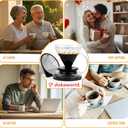 Pour Over Coffee Maker Borosilicate Glass Dripper with Stainless Steel Reusable Filter, Manual Eco Brewer, Plastic-Free Non-Toxic Coffee Station, Innovation Infuser for Daily Brewing