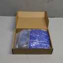 Marspark 200 Pcs Name Tag Lanyards with ID Holder Lanyards for ID Badges Resealable Flat Neck Name Tag with Clip Waterproof Plastic Clear Badges Bulk for School Office Supplies (Blue)