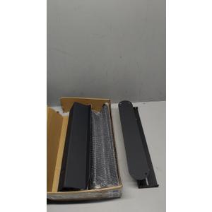 4-Piece Wall Mount Bracket Set, Heavy-Duty Steel, Black, Universal Wall Mounting Hardware