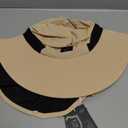 Rosoz Outdoor Sun Hat for Men Women, UPF50+ Protection Safari Cap Wide Brim Mesh Fishing Hat with Neck Flap Beach Garden (1Pack-Beige)