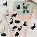 2000 PCS Black Cat Stickers, Warrior Cats Sticker Cute Kawaii Cartoon