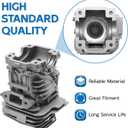 44mm Cylinder Piston Kit, Replacement Parts Compatible with Stihl MS251 MS 251 Chainsaw, Complete Assembly with Air Filter, Spark Plug, Fuel Line