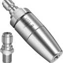 Boltigen Stainless Steel Turbo Nozzle Pressure Washer, 360 Rotating Pressure Washer Turbo Spray Tips Accessories, 3.0 GPM 1/4 Quick Connect Power Washer Attachments for Garden Car Cleaning