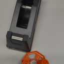 Lichamp Desktop Tape Dispenser Holder with Large 3 Inch Core for Masking, Heat Transfer, Painters, Freezer and Kitchen Tape, 0128BK