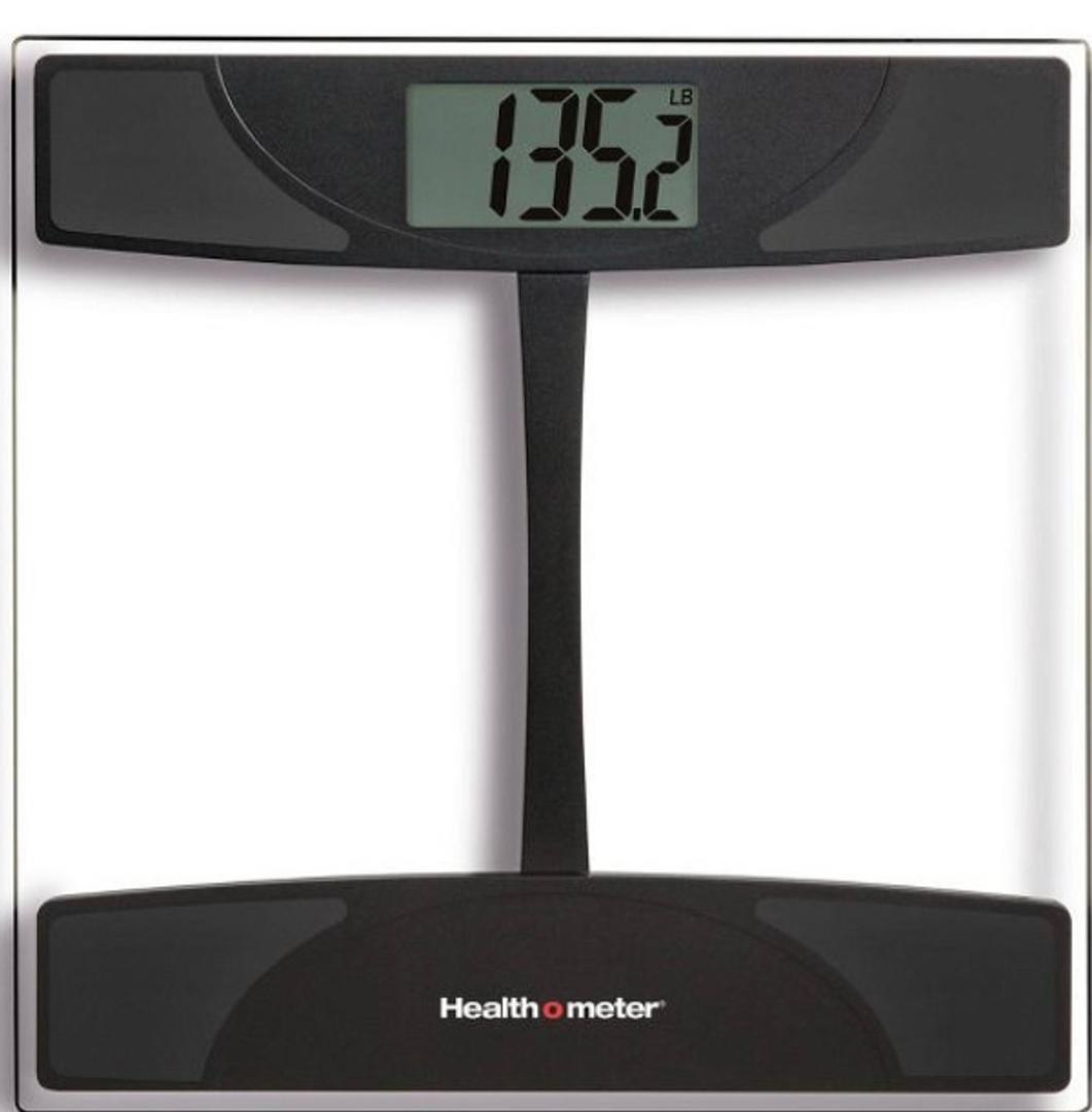 GLASS WEIGHT TRACKING SCALE BLACK/CLEAR - HEALTH-O-METER