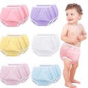 Funtery 12 Packs Waterproof Plastic Pants for Toddlers Reusable Diaper Covers Unisex Baby Potty Training Underwear Covers 4T