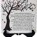 A Limb Has Fallen from The Family Tree Sympathy Plaque with Wooden Stand In loving memory of loved Wall Decor Table Decor Bereavement Condolences Gifts