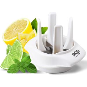 Lemon/Lime Slicer, to Garnish Food Drink - Stainless Steel Lime Cutter | Lemon Wedge Cutter for Perfect Lime Slices rebanador de limon - Chelda Lemon Salt and Tequila