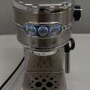 JZ.CAFE Espresso Machine 20 Bar, Compact Espresso Maker, Stainless Steel Expresso Coffee Machines with Steam Milk Frother & 34oz Removable Water Tank for Home, Cappuccino Machine, Great Gift