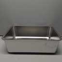 SUS304 Stainless Steel Food Grade 6" Deep Extra Large Cat Litter Box Corrosion Resistant Durable Pan 23.5" x 15.5" x 6"