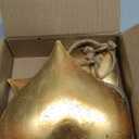 Valentine's Day Decorations, Set of 4 Christmas Bells for Decoration, Metal Heart Decorative Bells Vintage Decor, Handmade Vintage Heart Hanging Bell with Jute Hanging Rope