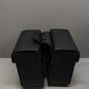 Nomad Leather Motorcycle Saddlebags Quick-Easy Universal Fit Throw Over Saddle Bags Cruiser Biker Side Bags (Black)