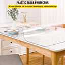 VEVOR Clear Desk Cover Protector, 36 X 60 inch, 2 mm Rectangle Waterproof Thick Plastic Clear Pad Mat, Scratch Proof and Easy Cleaning for Office, Dresser, Night Stand