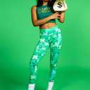 Tipsy Elves Fun St. Patrick's Day Leggings for Women for Parties and Festivals High Waisted and Low Waisted Styles (Green, L)