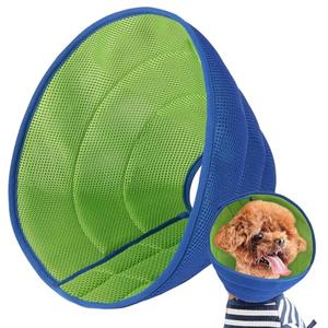 Inspack Soft Dog Cone Collar Alternative, E Collars for Medium Dogs & Cats, Neuter Recovery Cone to Stop Licking, Reinforced Soft Fabric Comfy Ecollars of Shame Alternative, Blue Pro, Medium