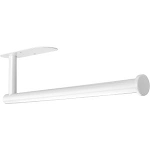 DEKAVA Under Cabinet Wall Mount Paper Towel Holder, Self-Adhesive Bar, Stainless Steel 13 inch (White, 1)