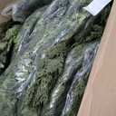 Christmas Garland 9FT Decorations Real Touch Cedar Cypress Pine Greenery Artificial Green Christmas Garland for Mantle, Fireplace, Table, Stairs, Door, Porch, Indoor Outdoor Decorations, 4Pcs