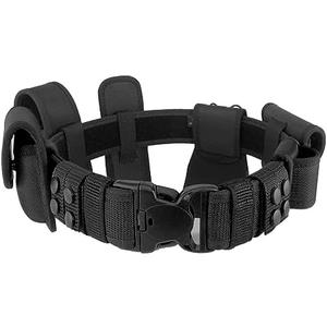 ZGJINLONG police Utility Duty Belt Rig police Molded Pouches Kit Tactical Security Guard Belt Modular Law Enforcement Military Equipment Belt 4 pack Belt Keeper