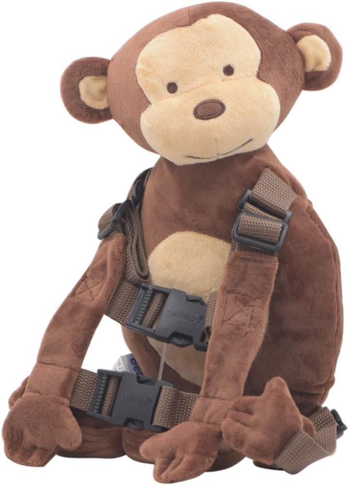 2 in 1 New Monkey Toddler Safety Harness Backpack Children's Walking Leash StrapBrown