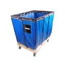 Basket Trucks,Service Carts Blue 8 Bushel Knock Down Truck,Carts, 10.0 cu. ft, 400 lb, 34" L X 22" W X 30.5" H Capacity