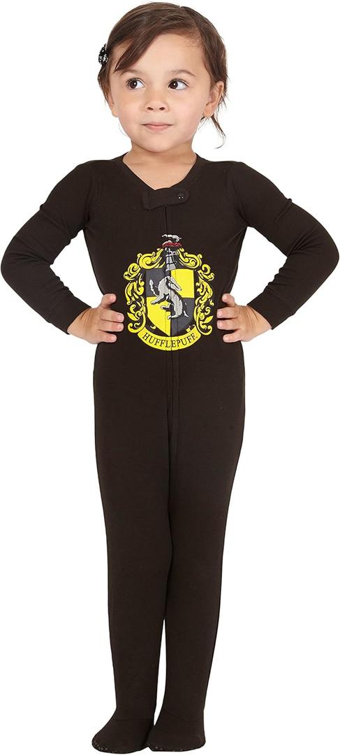 Intimo Baby Pajamas Set Footed Jammies Beanie Hogwarts House Gryffindor 12 Month (Black)