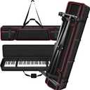 [Bag Only] Piano keyboard Case Compatible with Yamaha P71/P45P/143B 88 Key Weighted Slim Digital Pianos, Travel Carrying Holder for Electric Mechanical Keyboard Stand Performing Outdoors Home Practice, 52.76 x 11.02 x 5.12 inches