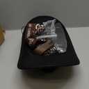 Vabean 6 Pcs Cowboy Costume Men Western Outfit Cowboy Vest Hat Necklace Belt Buckle Bandana Glasses for Halloween Cosplay (Medium, Black)