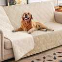 Ameritex Waterproof Dog Bed Cover Pet Blanket with Anti-Slip Back for Furniture Bed Couch Sofa (52x82 Inch, Pack of 1, Beige)
