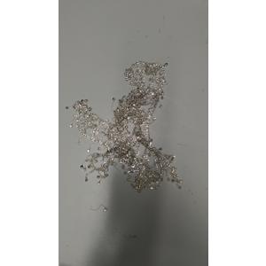 2 Yard Rhinestone Fringe Chain, AngleKai Crystal Rhinestone Ribbon Tassel Chain, Shining Fringe Trim Ribbon for Decoration Clothing