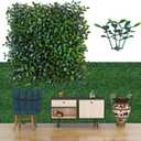 ODTORY Artificial Grass Wall Panel Backdrop,10 X 10 in 24P(16.8 sqft) UV-Anti Greenery Boxwood Panels for Indoor Outdoor Green Wall Decor & Ivy Fence Covering Privacy