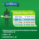 FitRight Extra+ Adult Diapers, Disposable Incontinence Briefs, Leak-Proof Diaper, Absorbent Briefs for Men and Women, Maximum Protection, 2XL, 60 70 in, 20 Briefs per Bag