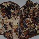 Alivila.Y Fashion Womens Vintage Floral Denim Overbust Corset Bustier Top (Medium, Black Short Torso)