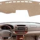 Dash Cover Mat Custom Fit for Toyota Camry 2002 2003 2004 2005 2006 with Cutout for Sensors and Dash Speakers, Dashboard Cover Pad Carpet(02-06 Beige) J40