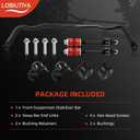 55398938AC Front Sway Bar with K80894 PU End Links Kit, Barra Estabilizadora Delantera Kit Fits for 2009-2010 Dodge Ram 1500, 2011-2018 Ram 1500, 2019-2022 Ram Classic 1500 4WD Only-Black