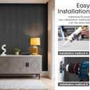 WPC Slat Wall Panels 16 Pack 48" x 6", Waterproof Fluted Wall Paneling, Accent 3D Wall Panel for Wall Decor, Bathroom, Bedroom, Office - Low Grille Black (Cover Approx.32 sq.ft)