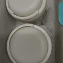 2 Pack Overnight Oats Containers with Lids and Handles, Folding Spoons & Divided Compartments for Fruit & Nuts, 16oz Mason Jars for Oatmeal Yogurt Container Chia Pudding Jars with lids (Cream 2pcs)