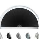 Arch Window Shade Blackout Cellular Shades Half Moon Circle No Drill Blinds, 72"W x 36"H