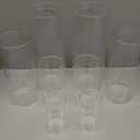 48 Pack Glass Cylinder Vases 4,6,8,10 Inch Tall Clear Flower Vase Hurricane Floating Candle Holder for Table Centerpiece Wedding Home Decor