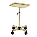 Salon Tray, Premium Metal Rolling Tray Cart, Tattoo Tray Height Adjustable, Dentist Tray Medical Tray Spa Service Rolling Tray,Champagne Gold