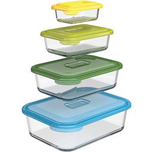 Joseph Joseph Nest Glass Storage Dishes - Multi-Colour, Set of 4