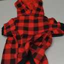 Plaid Dog Hoodie Sweatshirt Sweater for Extra Large Dogs Cat Puppy Clothes Coat Warm and Soft(M)